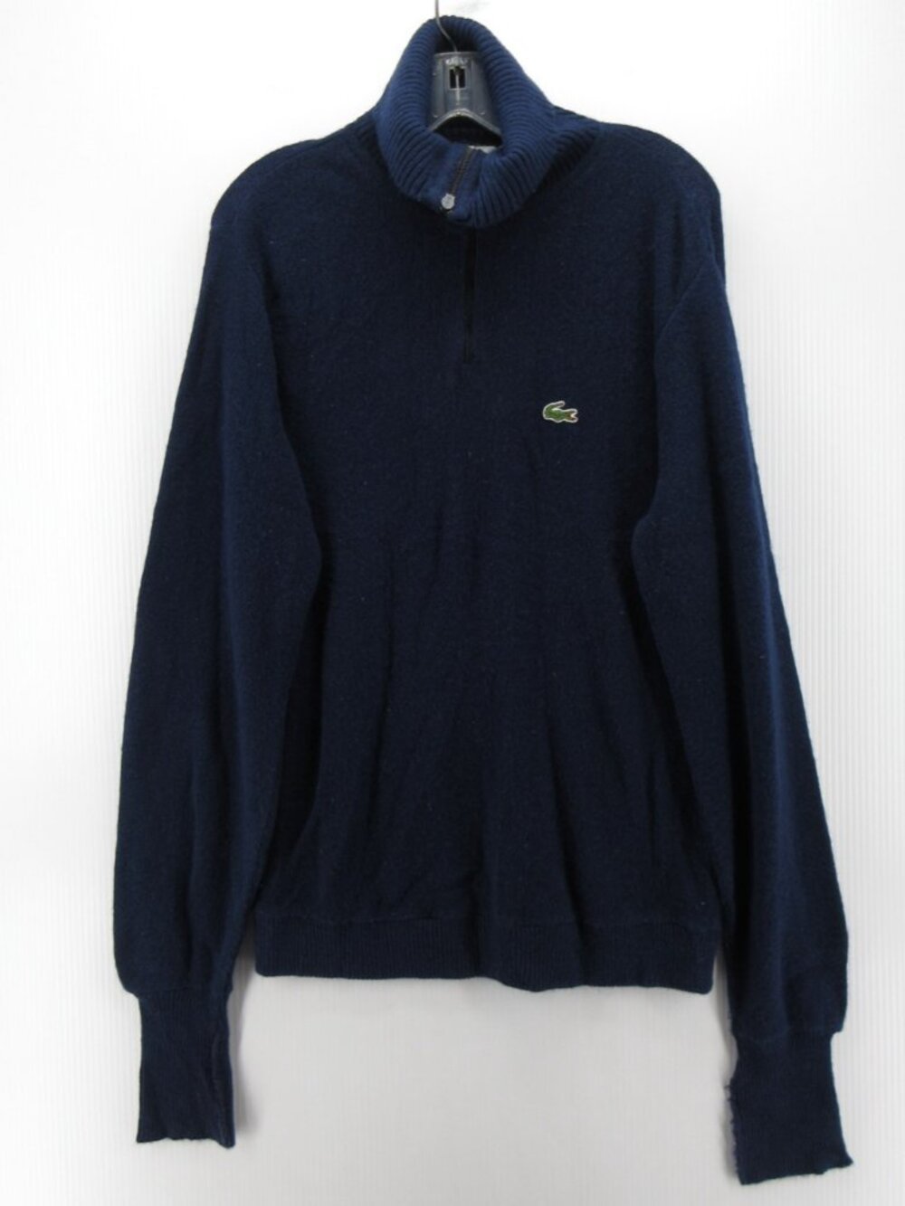 VTG Lacoste Sweater Large Izod 70s 80s Turtleneck 1/4 Zip Crocodile *